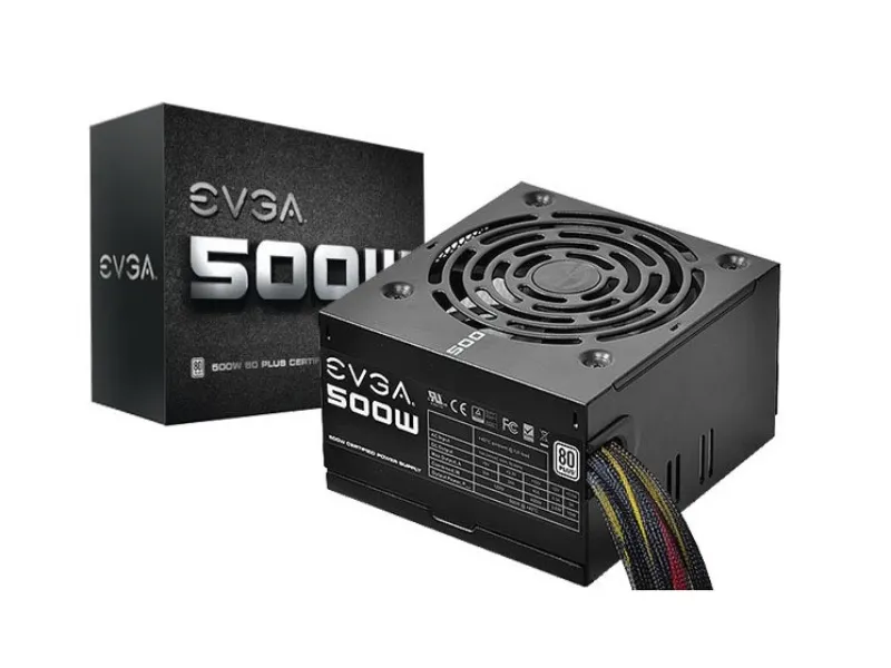 100-W1-0500-KR EVGA 500 W1 500-Watts 80 Plus White Powe...