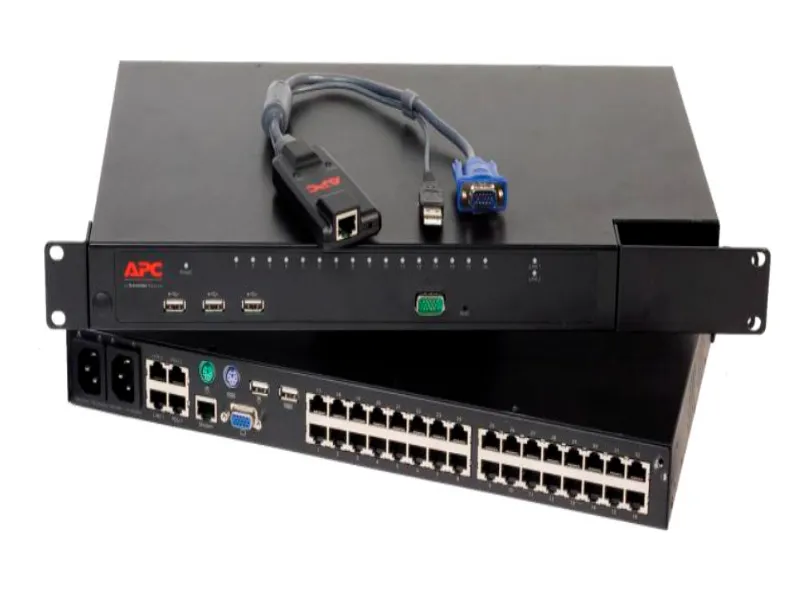 134YF Dell 2 x 16-Port KVM Switch Box