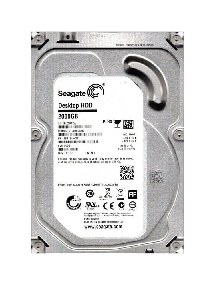 1ER164-301 Seagate 2TB 7200RPM SATA 6GB/s 3.5-inch Hard...