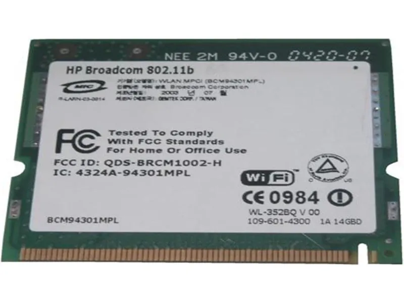 345641-001 HP Mini PCI IEEE 11MB/s IEEE 802.11b Wireles...