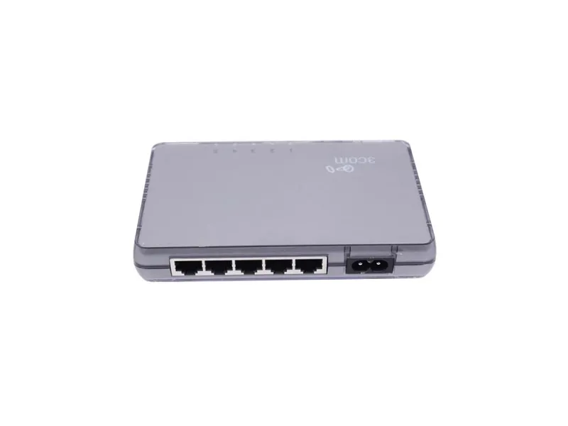 3CFSU05 3Com 5-Port 10/100Mbps Auto Speed Sensing Fast ...