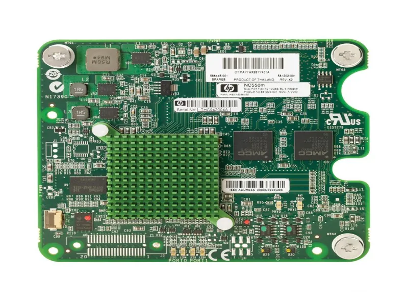 586445-001 HP NC550M PCI-Express x8 2-Port Flex-10 10GB...