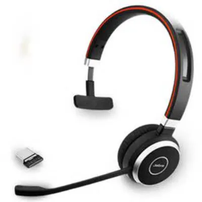 6593-829-409 Jabra Evolve 65 SE UC Mono Headset Black