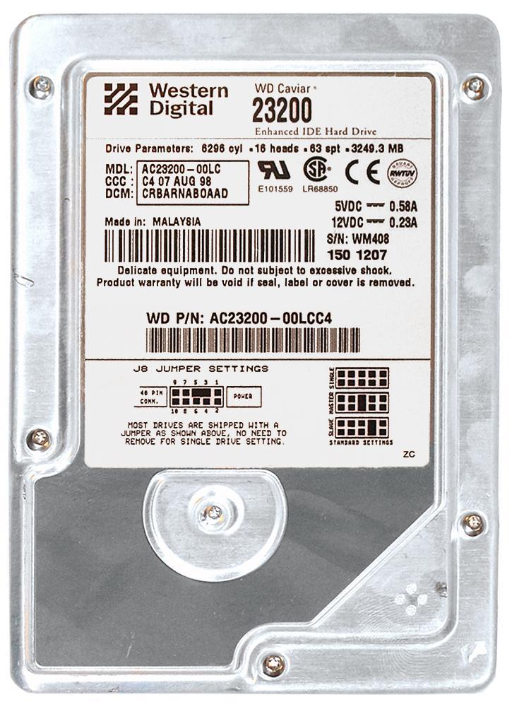 AC23200-00LC Western Digital Caviar 3.2GB 5400RPM ATA-3...