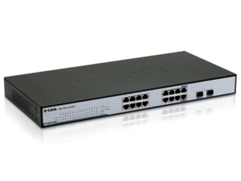 DGS-1216T D-Link Web Smart 16-Port 10/100/1000+2 Combo ...