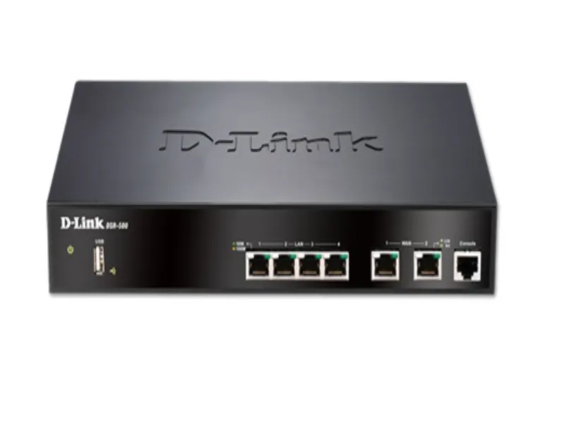 DSR-500 D-LINK 4-Port 1GB/s 10/100/1000Base-T Gigabit E...