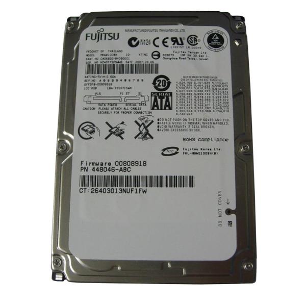 MHW2100BH Fujitsu 100GB 5400RPM 8MB Cache SATA 7-Pin 2....