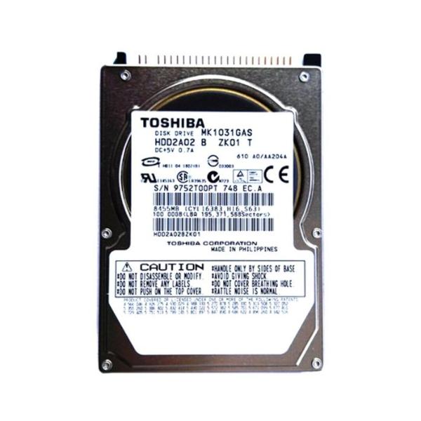 MK1031GAS Toshiba 100GB 4200RPM IDE/ATA-100 44-Pin 8MB ...