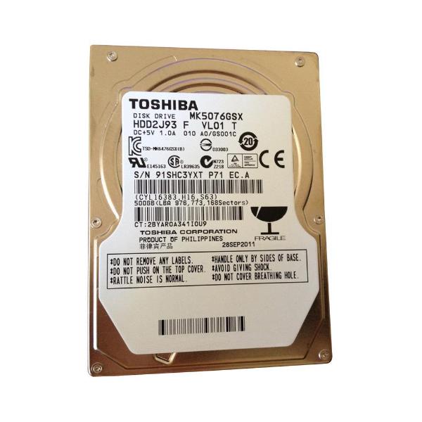 MK5076GSX Toshiba 500GB 5400RPM 8MB Cache SATA 3GB/s 2....