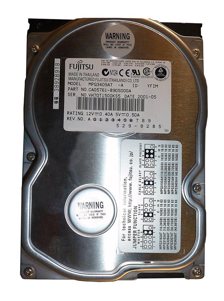 MPG3409AT Fujitsu Desktop 40GB 5400RPM ATA-100 2MB Cach...