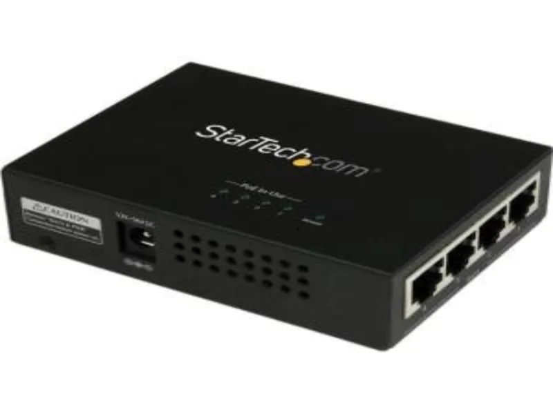 POEINJ4G StarTech 120V 4-Port Gigabit Ethernet POE+ Inj...