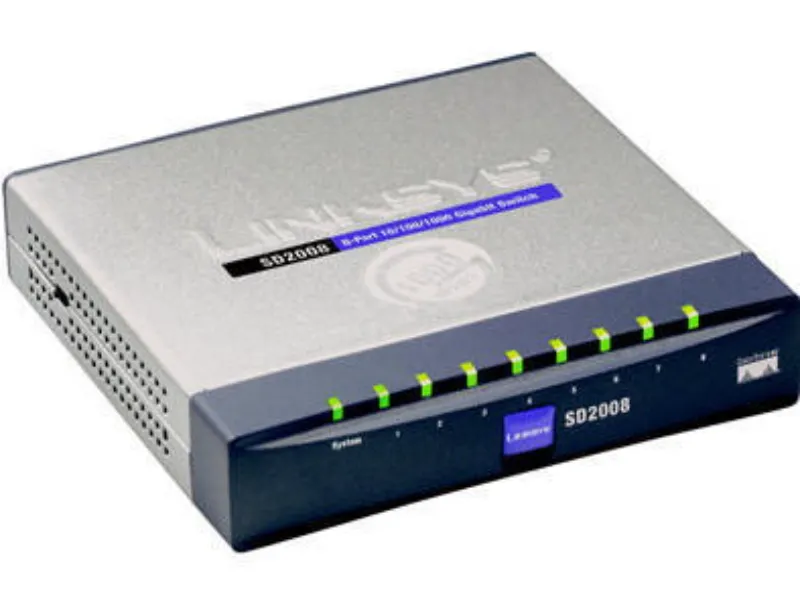 SD2008 Linksys 8-Port 10/100/1000Mbps Gigabit Ethernet ...