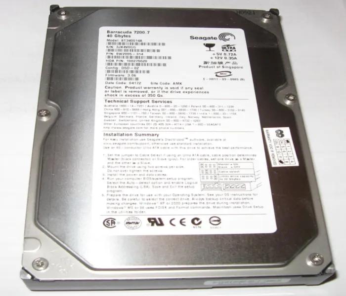 ST340014A Seagate BarraCuda 7200.7 40GB 7200RPM IDE ATA...