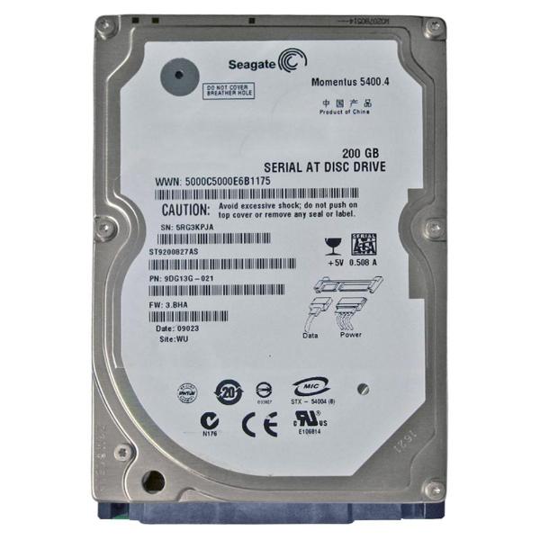 ST9200827AS Seagate 200GB 5400RPM SATA 3GB/s NCQ 8MB Ca...