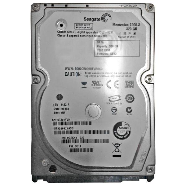 ST9320421ASG Seagate Momentus 320GB 7200RPM SATA 16MB C...