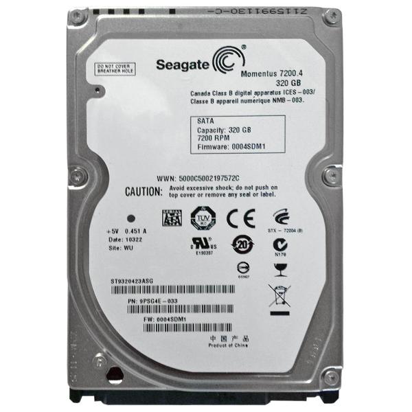 ST9320423ASG Seagate 320GB 7200RPM SATA 3GB/s 2.5-inch ...