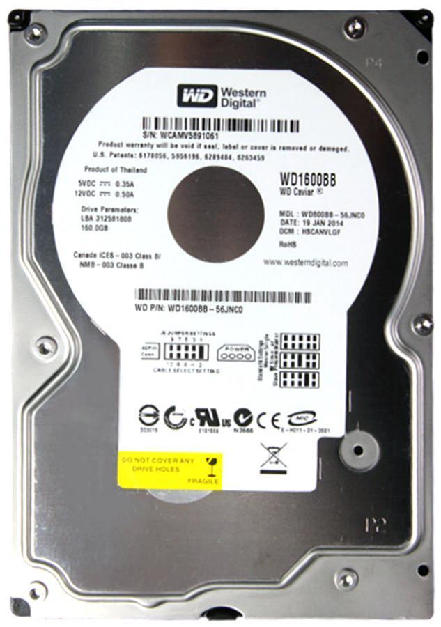 WD1600BB Western Digital Caviar 160GB 7200RPM EIDE Ultr...