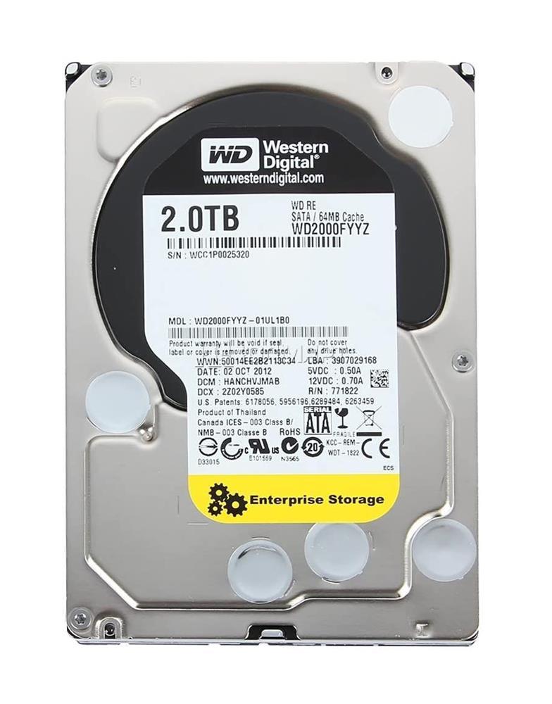 WD2000FYYZ-1UL1B0 Western Digital 4TB 7200RPM SATA 64MB...