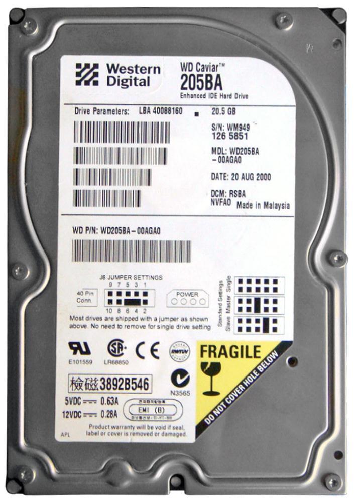 WD205BA Western Digital 20.5GB 7200RPM EIDE Ultra-DMA 6...