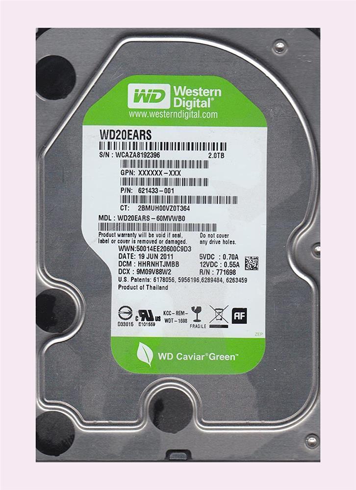 WD20EARS-60MVWB0 Western Digital Caviar Green 2TB 5400R...