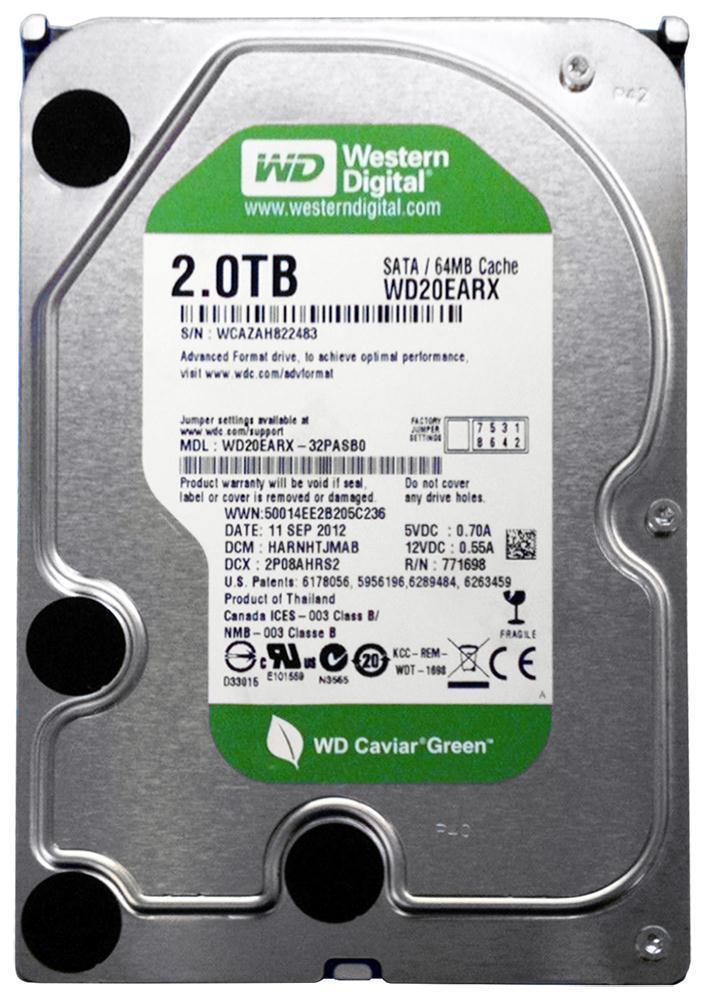 WD20EZEX Western Digital 2TB 7200RPM SATA 6GB/s 3.5-inc...