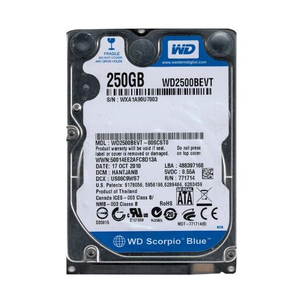 WD2500BEVT-00SCST0 Western Digital 250GB 5400RPM SATA 3...