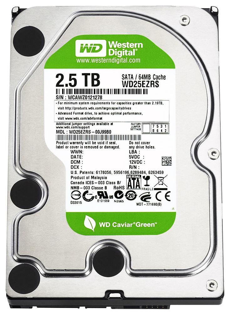 WD25EZRS-00J99B0 Western Digital Caviar Green 2.5TB 540...