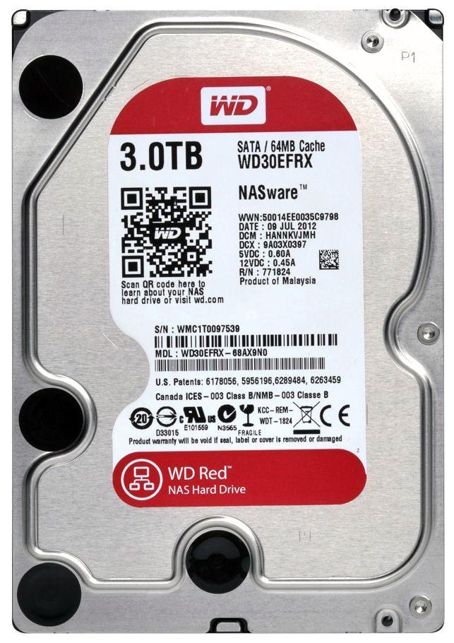 WD30EFRX Western Digital Red 3TB 7200RPM SATA 6GB/s 64M...