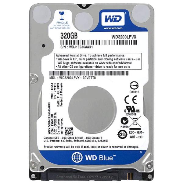 WD3200LPVX-00V0TT0 Western Digital Blue 320GB 5400RPM S...