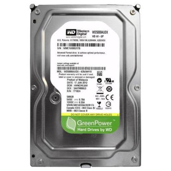 WD5000AUDX Western Digital Av-Gp 500GB 5400RPM SATA 6GB...