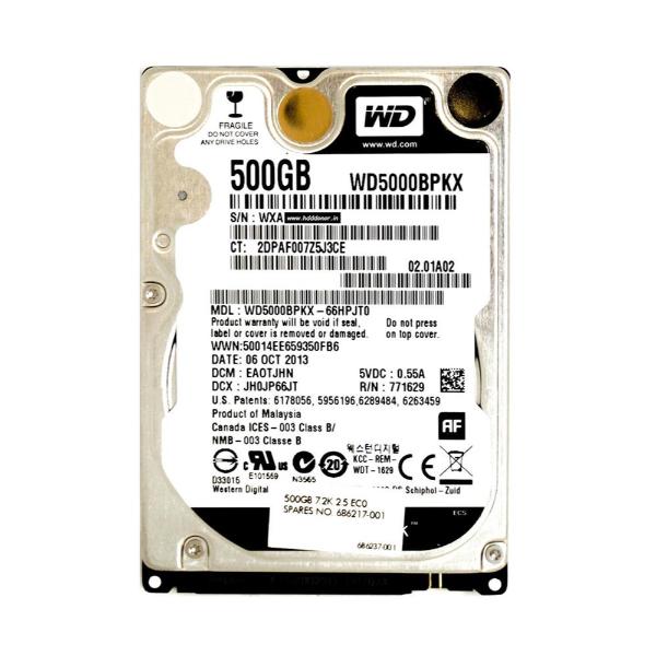 WD5000BPKX-66HPJT0 Western Digital Black 500GB 7200RPM ...