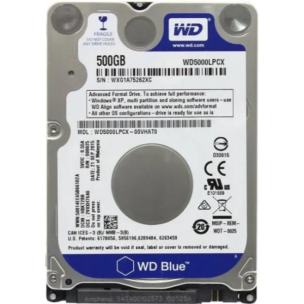 WD5000LPCX Western Digital Blue 500GB 5400RPM SATA 6GB/...