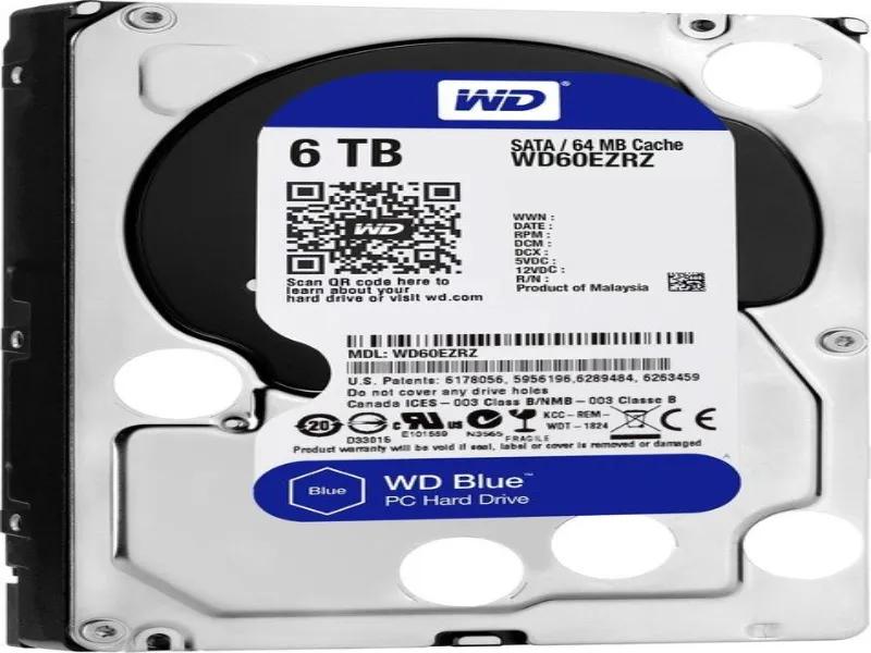 WD60EZRZ Western Digital Blue 6TB 5400RPM SATA 6GB/s 64...